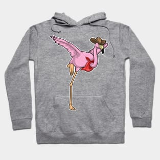 Flamingo Cowboy Cowboy hat Hoodie